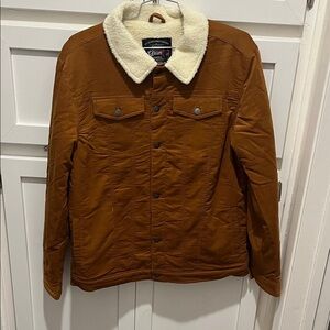 Men's Sherpa Collar Trucker Jacket - Brown